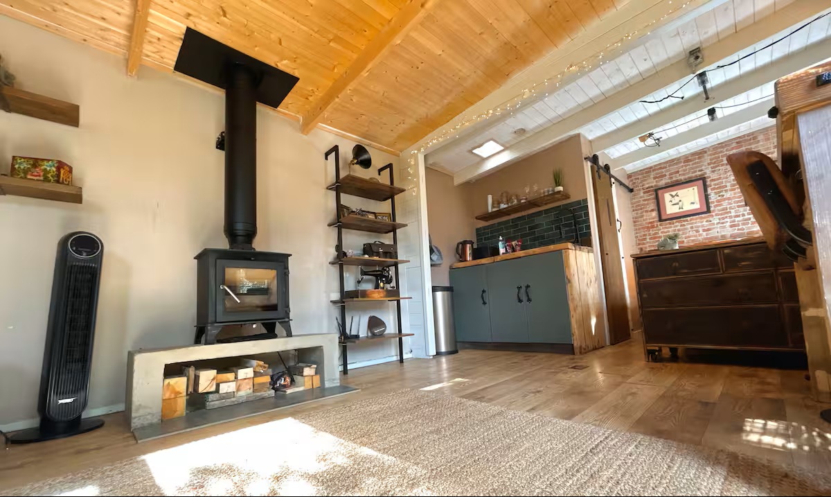 Wood burner installation